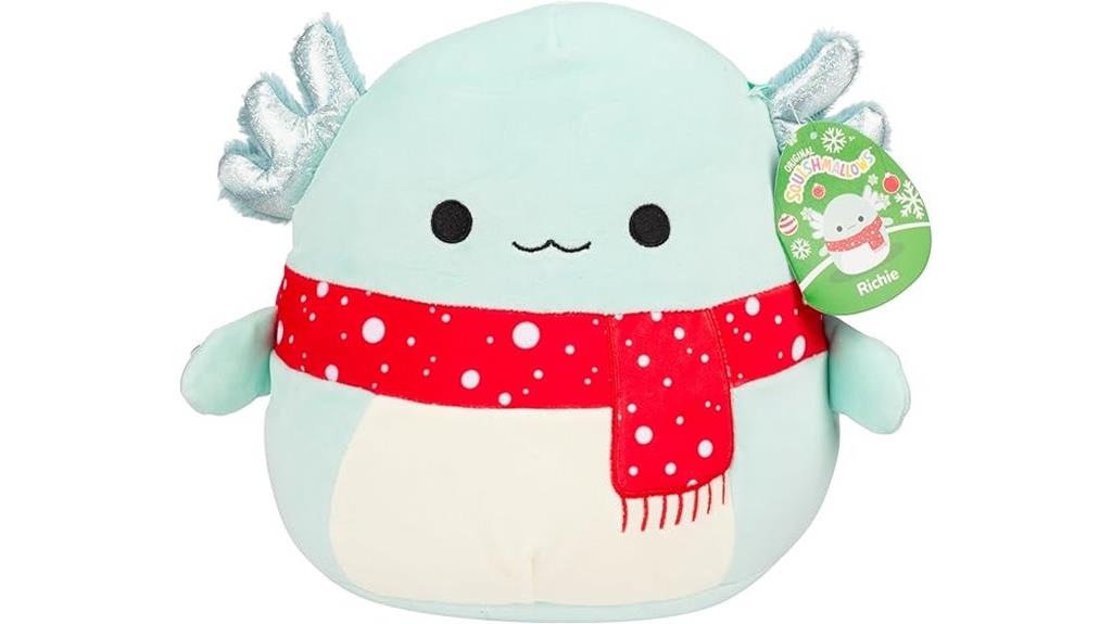 christmas axolotl plush