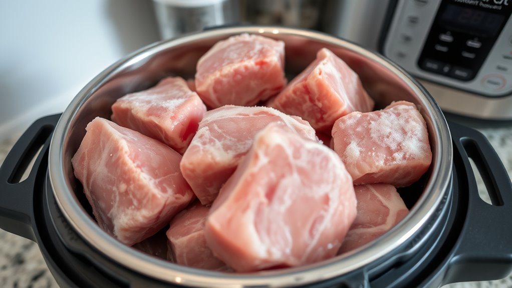 cook frozen meat safely