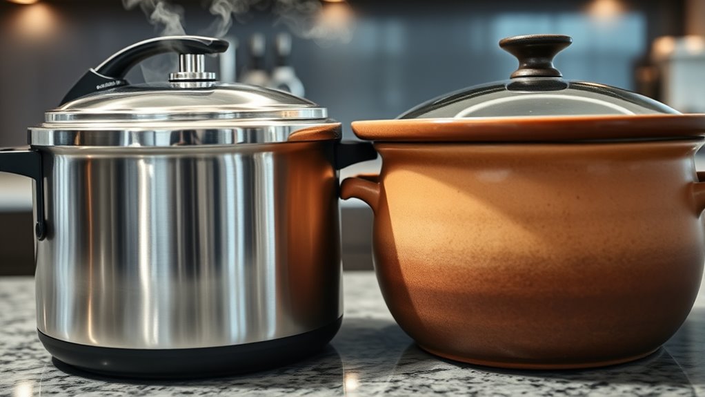 cooking mechanisms pressure versus slow