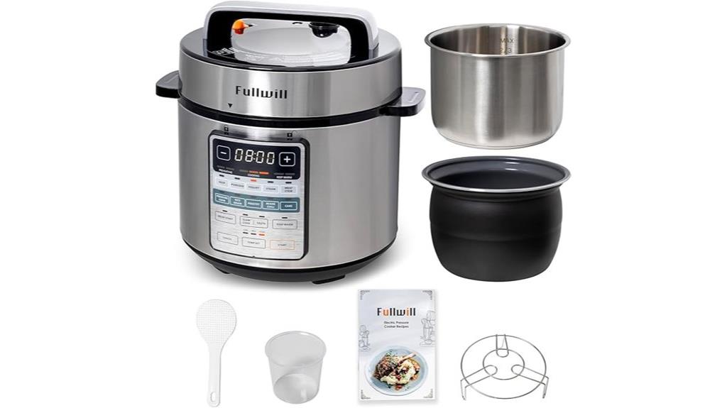 electric pressure cooker with dual pots