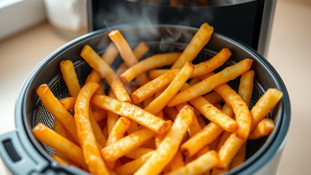 flip food regularly evenly