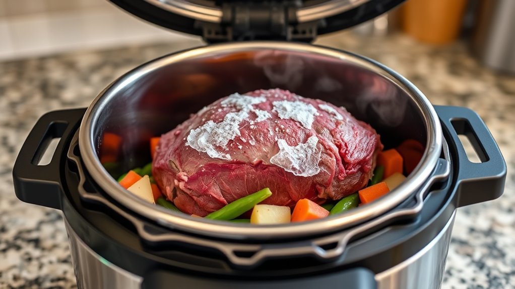 frozen meat instant pot safety