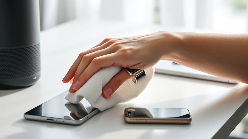 gentle device cleaning techniques