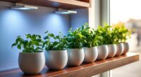 high tech indoor herb gardens