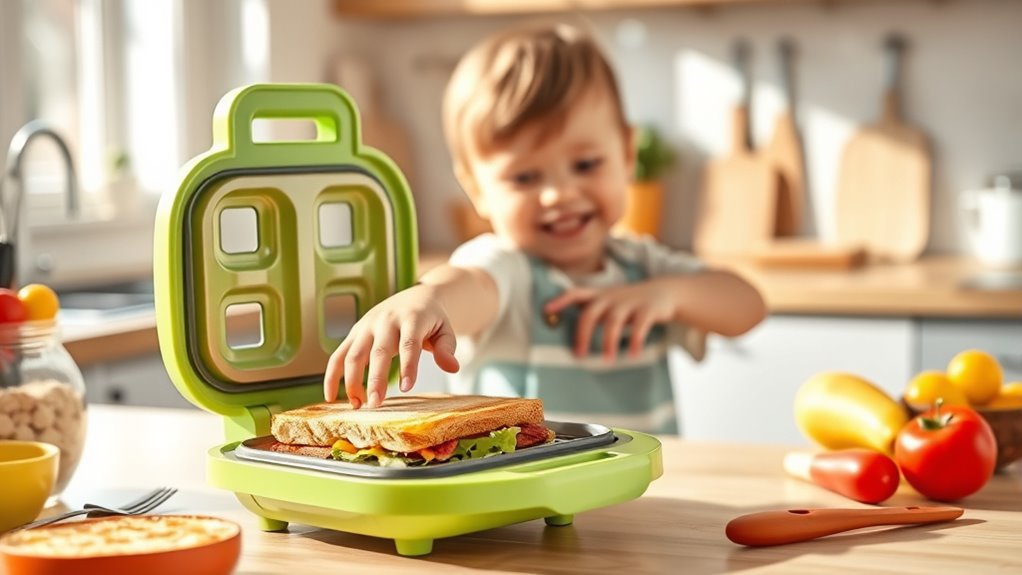 kid safe creative sandwich making