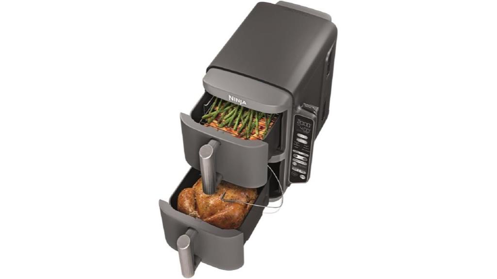 large dual basket air fryer