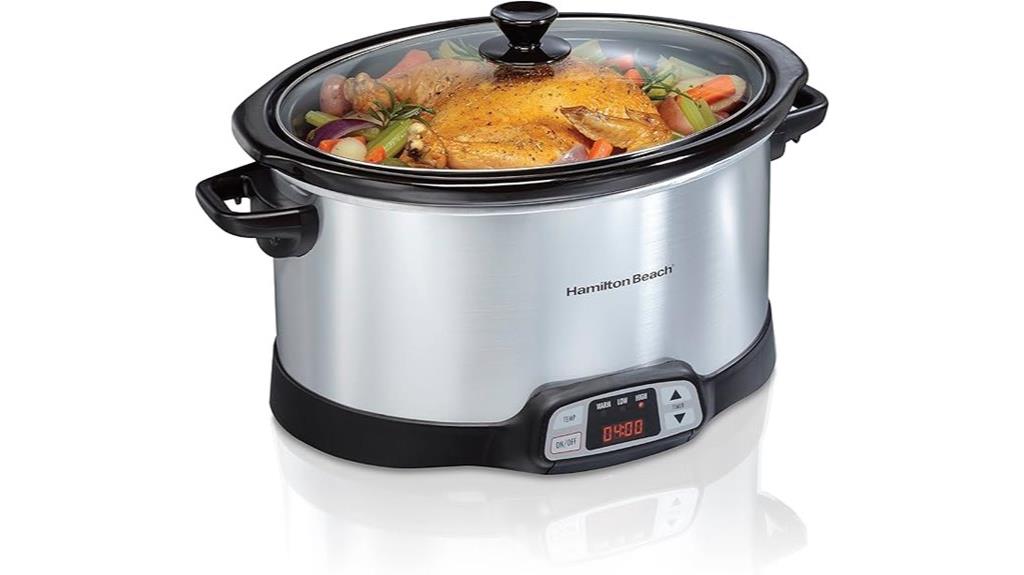 large programmable slow cooker