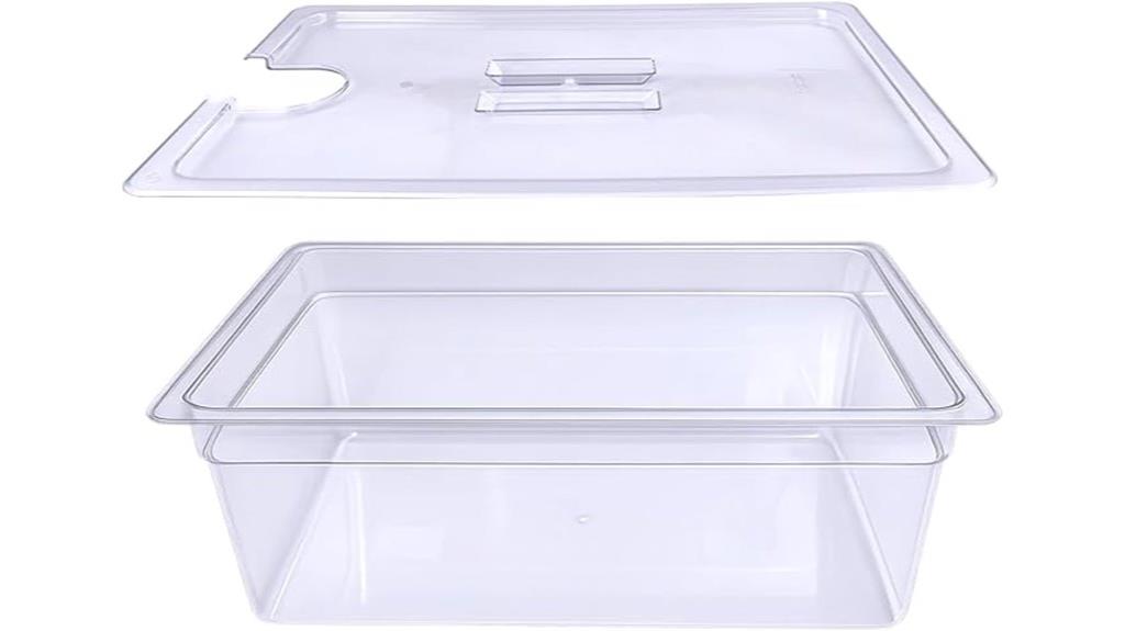 large sous vide container