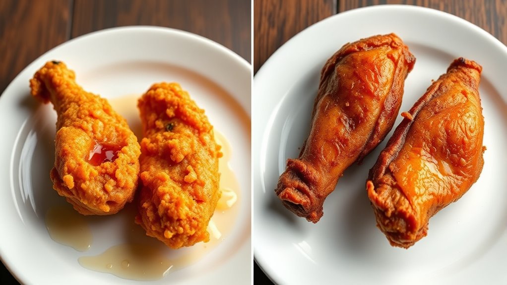 lower calorie fat content