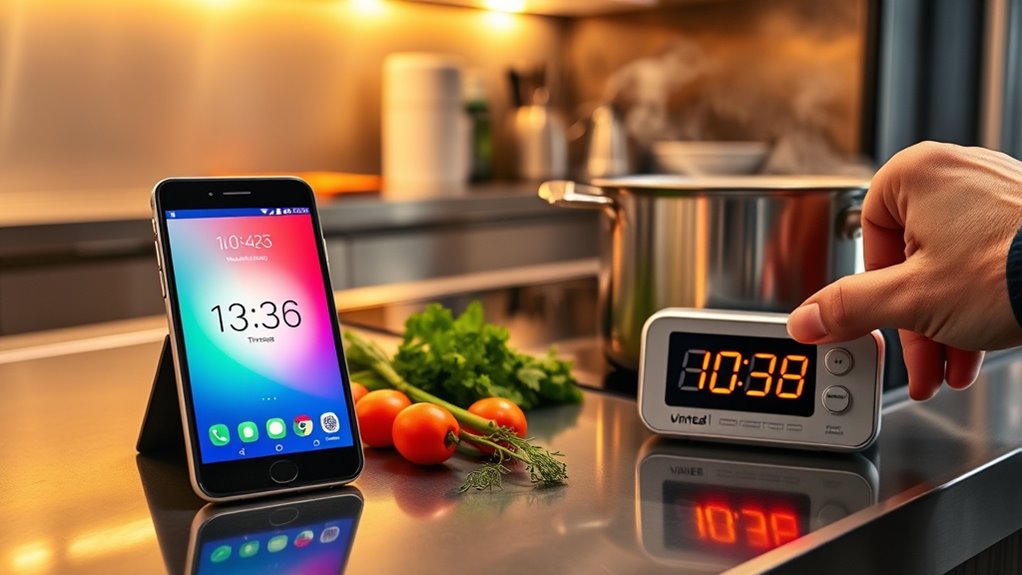 meal prep with timers