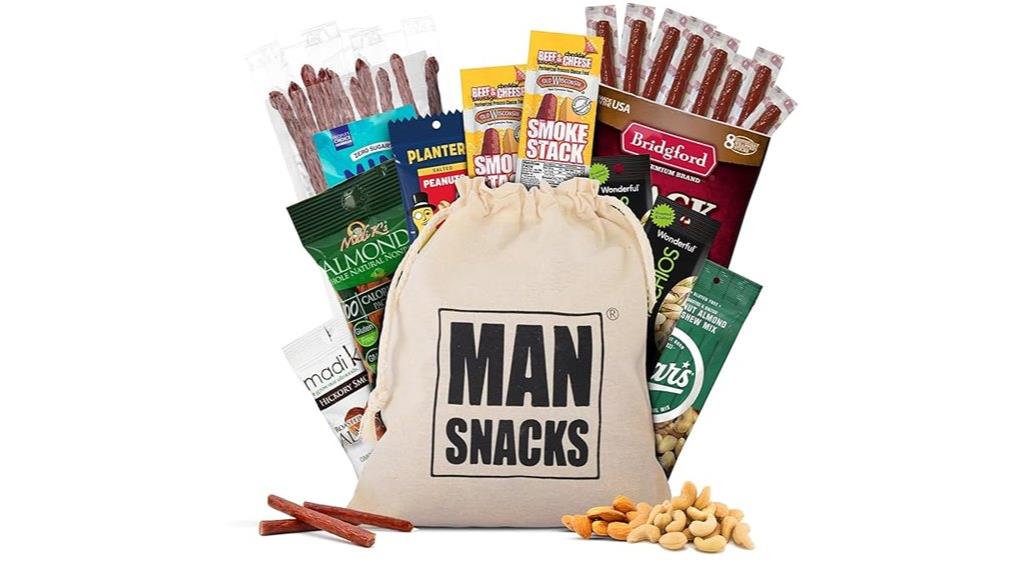 men s jerky nuts basket