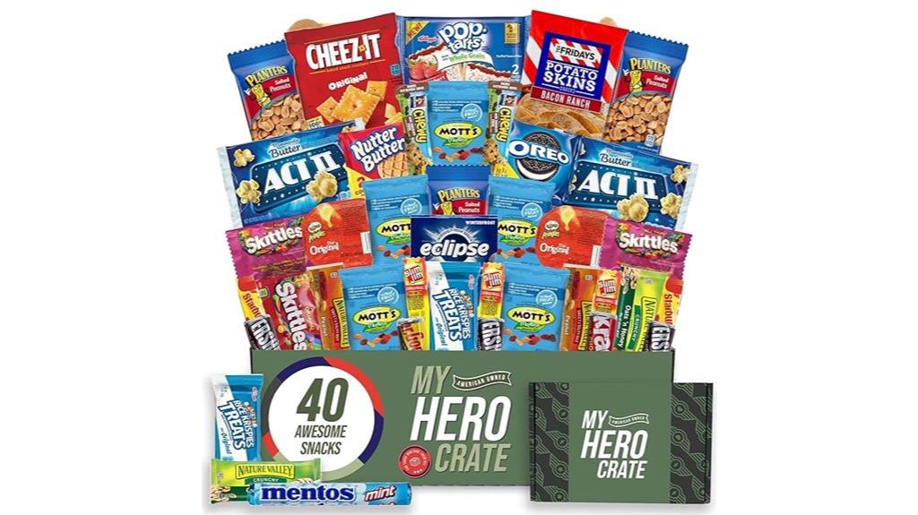 military snack gift box