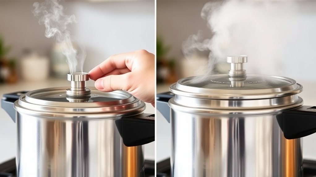 release pressure safely quickly