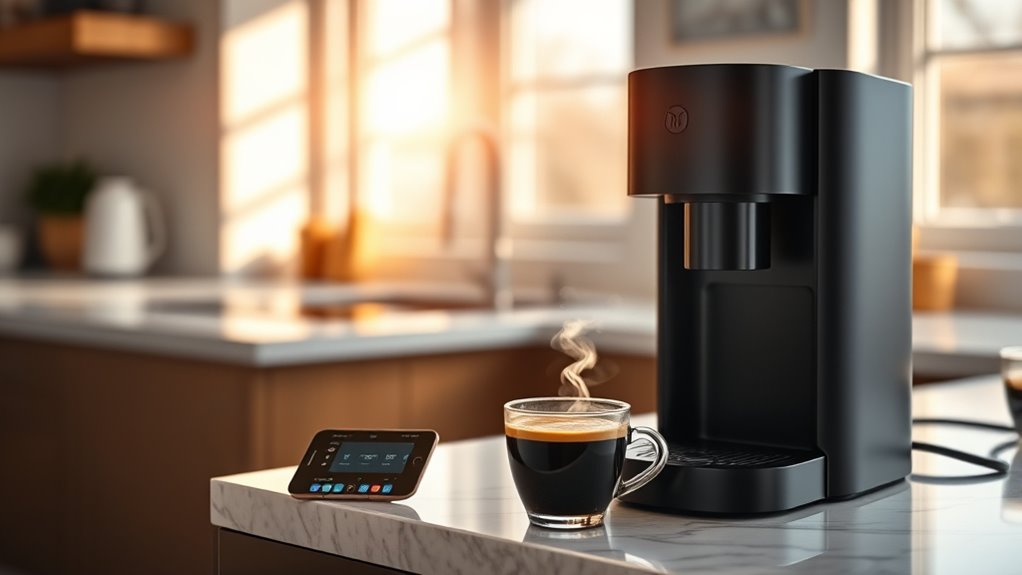 remote controlled coffee brewing