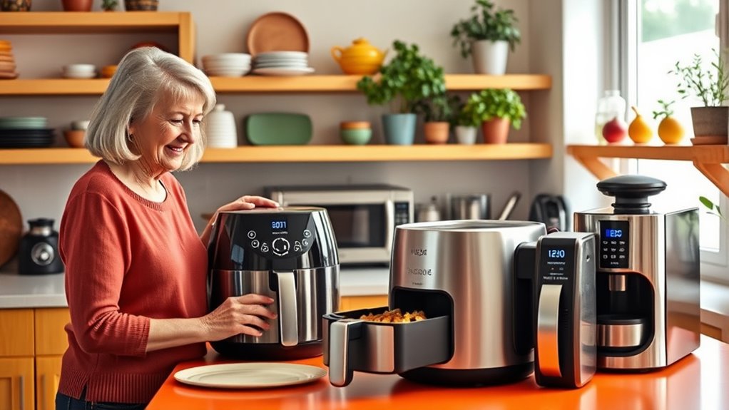 seniors learning kitchen technology