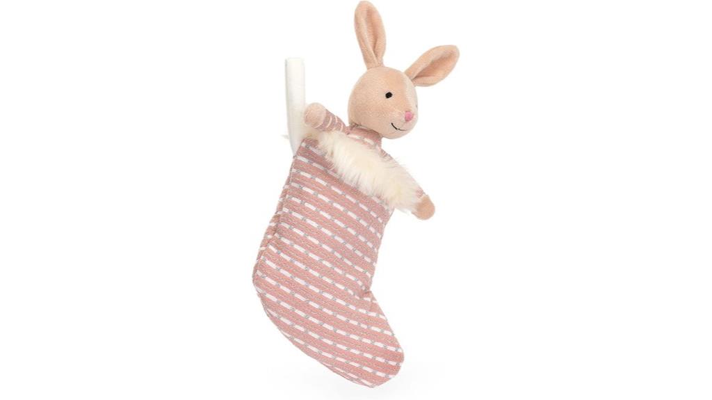 shimmering bunny stocking animal
