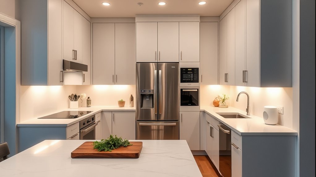 smart lighting enhances kitchen automation