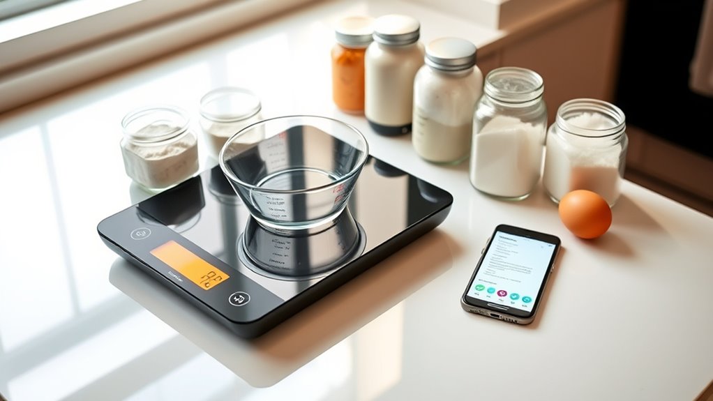 smart scale enhances baking precision