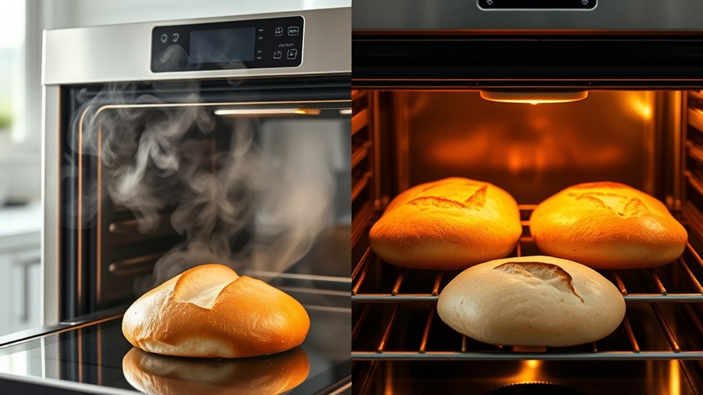 steam enhances baking quality