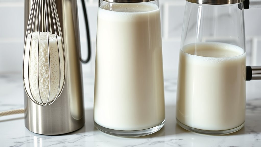 types of electric milk frothers