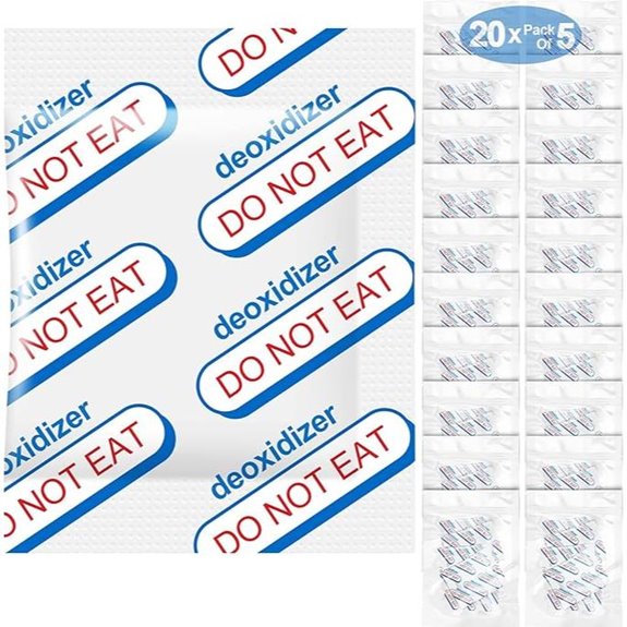 500cc Oxygen Absorbers for Food Storage (100 Count)
