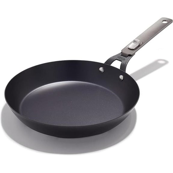 OXO Carbon Steel 10” Frying Pan with Detachable Handle