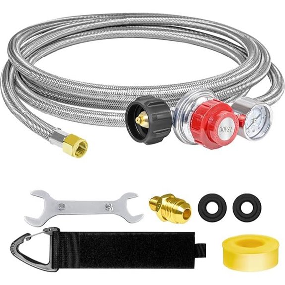 12FT High Pressure Propane Regulator with Gauge