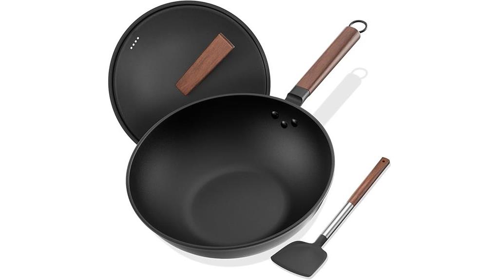 13 inch carbon steel wok