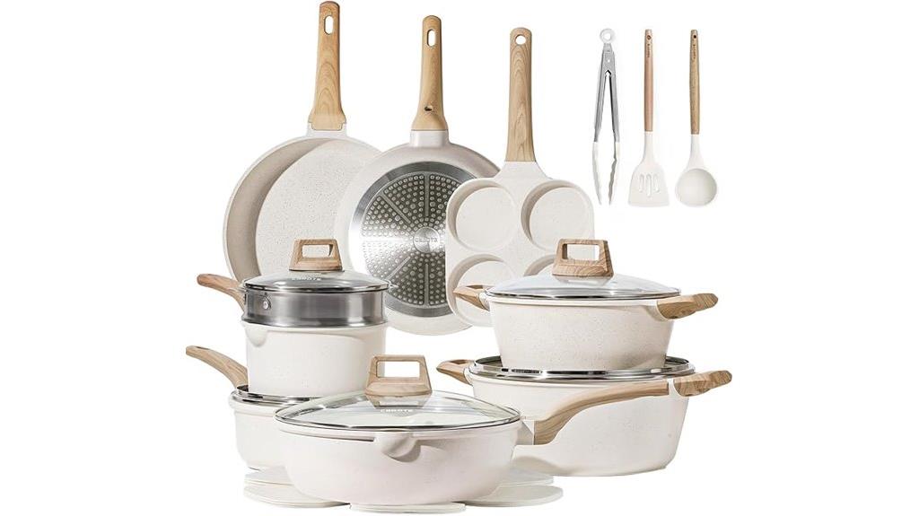 21 piece nonstick cookware set