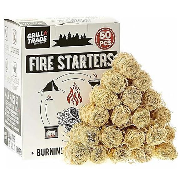 Grill Trade Fire Starters (50 Pieces)