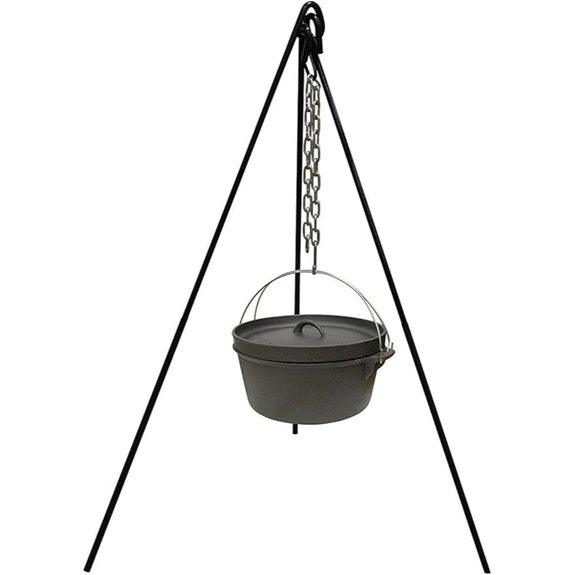 Cuisiland Adjustable Tripod for Camping & Campfire Cooking