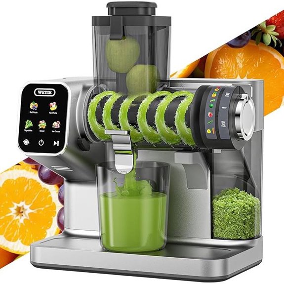 WETIE Cold Press Juicer with Adjustable Pressure