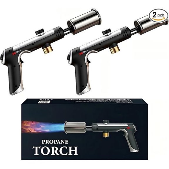 Propane Torch with Adjustable Flame and Safety Lock