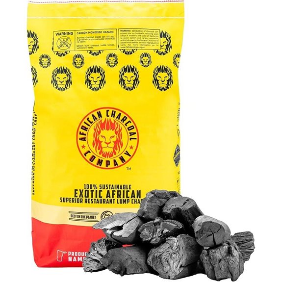 African Charcoal Company Lump Charcoal for Grilling