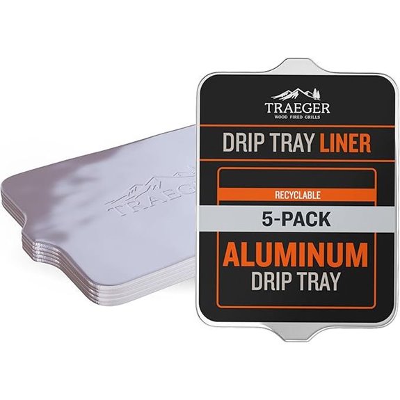 Traeger BAC507 5-Pack Aluminum Drip Tray Liners