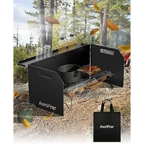 Aluminum Camping Stove Windscreen with Storage Bag