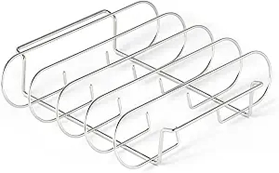 Amazon Basics Rib Rack for Smoking & Grilling