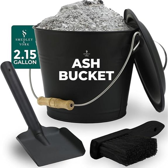 Smedley & York Ash Bucket Fireplace Tools Set