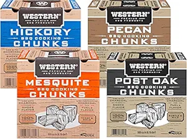 Western Wood Smoking Chunks Variety Pack (4 Flavors)