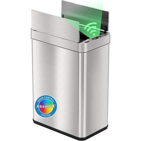 iTouchless 50 Liter Automatic Sensor Kitchen Trash Can