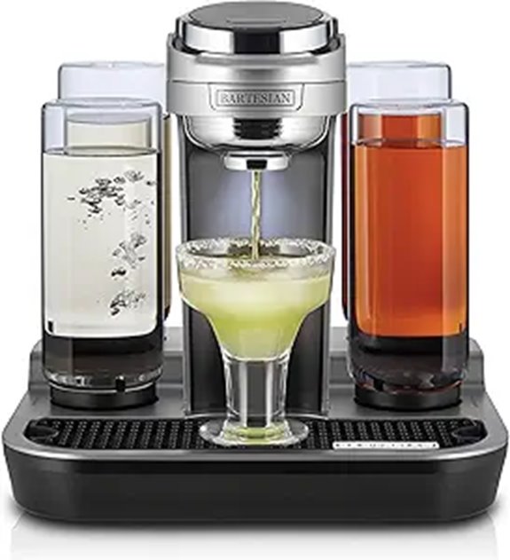 Bartesian Professional Cocktail Machine 5 Premium Glass Bottles 55306