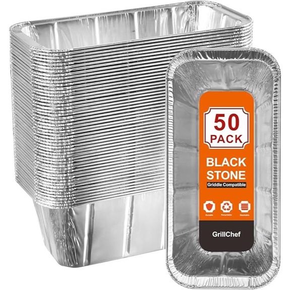 GrillChef 50-Pack Blackstone Griddle Accessories Liners