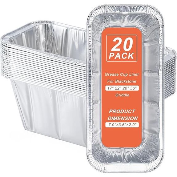Blackstone Griddle Accessories 20 Pack Grease Catcher Liners