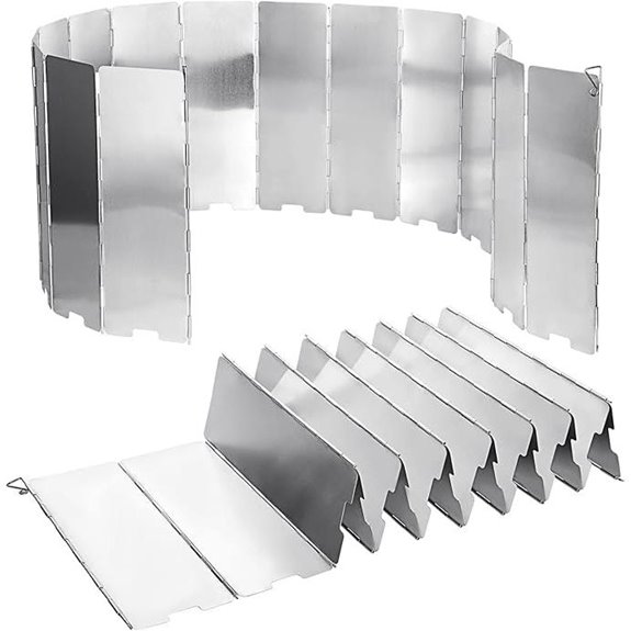 2 Pack Camping Stove Windscreens with Carrying Bag