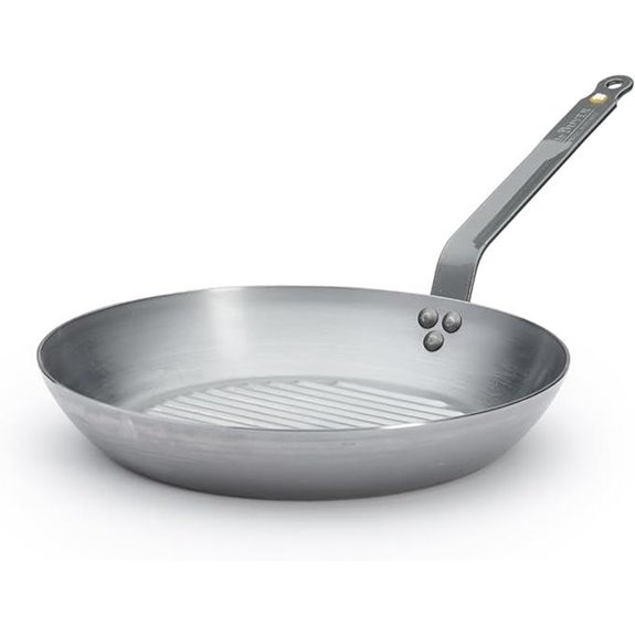 De Buyer Mineral B Carbon Steel Grill Pan