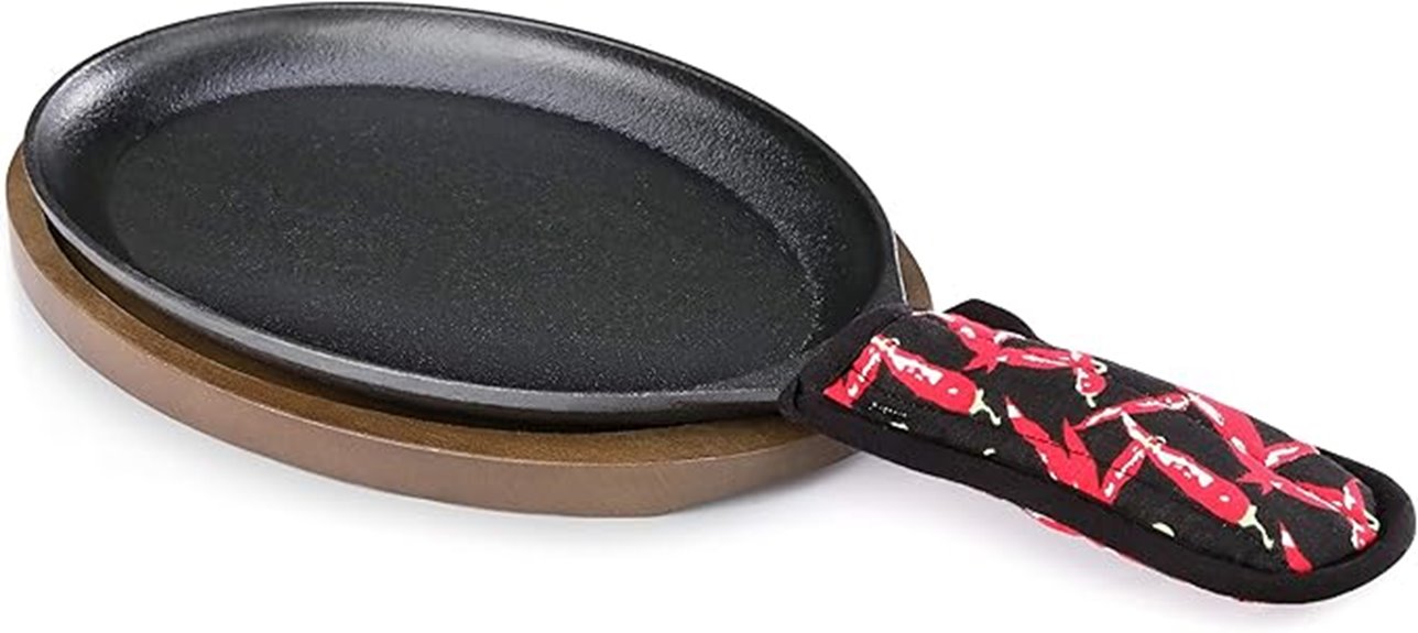 cast iron fajita set