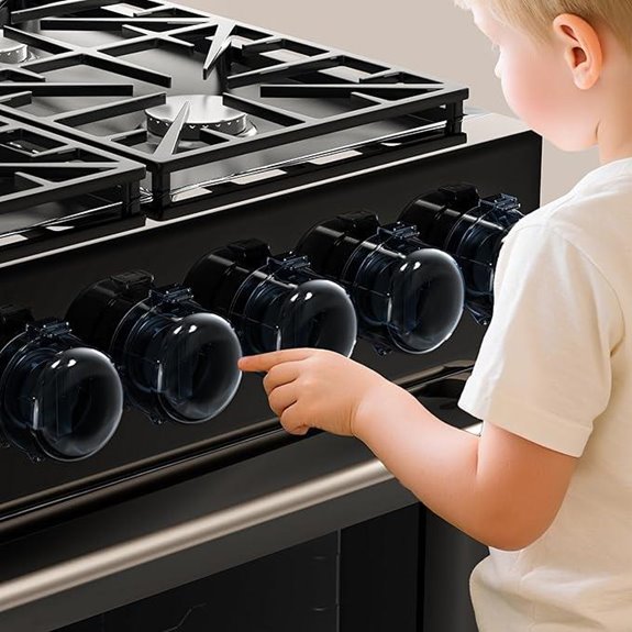 Gas Stove Knob Covers for Child Safety (4-Pack)