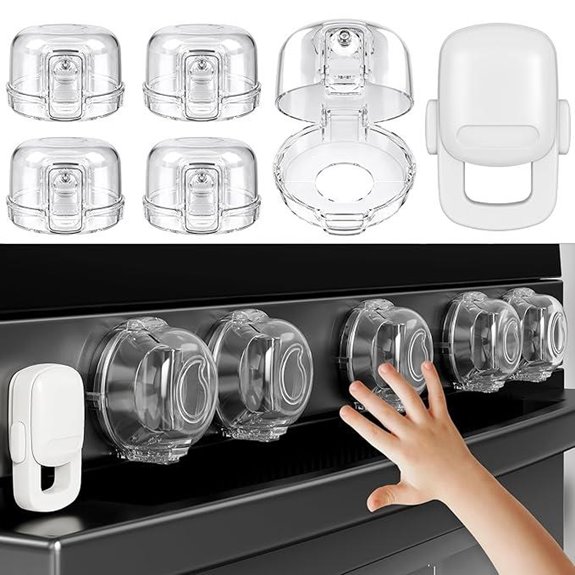Stove Knob Safety Covers for Children (6-Pack)