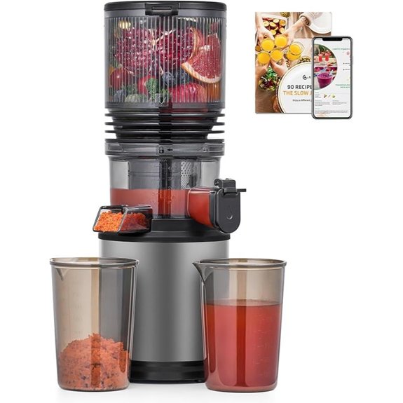 Cold Press Juicer Machine with Extra-Wide Feed Chute