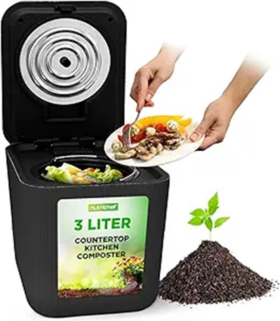 NutriChef Electric Kitchen Composter (3 Quart)